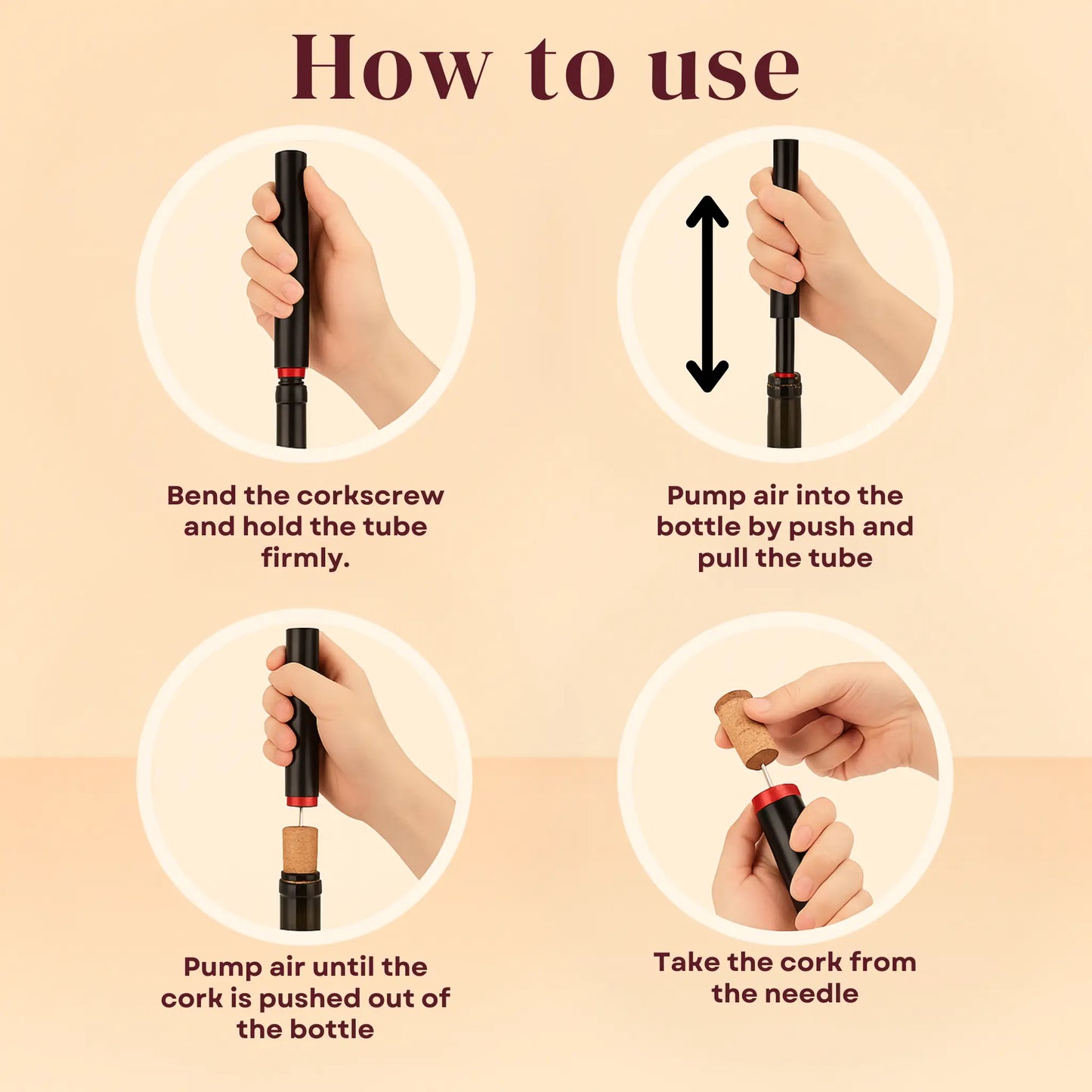 Wine Corkscrew AéroPump™